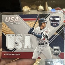 2020 Panini Elite Extra Edition - USA Baseball Material Austin Martin  