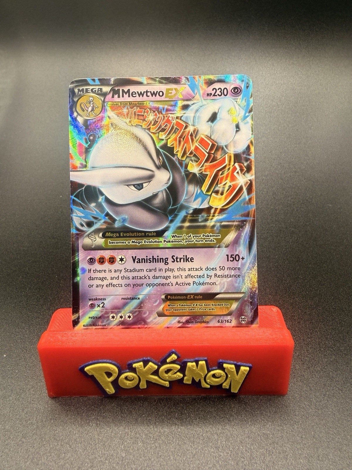 Mega Mewtwo Ex 63/162 Pokémon Breakthrough Ultra Holo Rare TCG NM