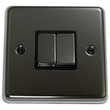 Black Nickel Light Switch Plug Socket | Modern Designer UK Sockets & Switches