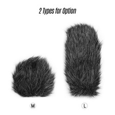 On-camera Microphone Furry Windscreen Mic Windshield Cover Muff Compatible KQGA