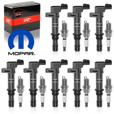 8x Ignition Coil & Spark Plug For 02-08 Jeep Liberty Dodge 3.7 4.7L V6 V8 UF270