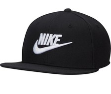 Nike Dri-Fit Structured Futura Pro Cap White Black Hat Adult FB5380-010 Size M/L