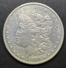 1900 Morgan Dollar US $1 Coin 90% Silver XF/AU