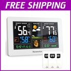 Comprehensive Wireless Weather Forecast Station with Color Display & Dual Alarms