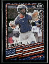 2026 Panini Stars & Stripes Prizm USA Baseball Tyler Smith Black Velocity #/39