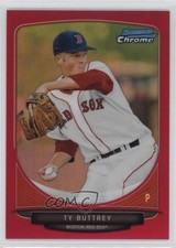 2013 Bowman Chrome Prospects Magenta Refractor 21/35 Ty Buttrey #BCP139 3q5
