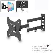 TV Wandhalterung Halterung Fernseher LCD LED bis 35kg 14-42" Zoll VESA 200x200