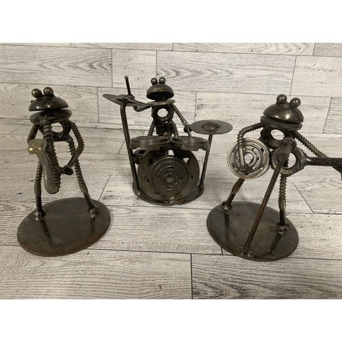 Frog music band Scrap Metal Sculpture