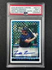 FREDDIE FREEMAN PSA 9 2009 BOWMAN CHROME X-FRACTOR RC AUTO REFRACTOR 123/150