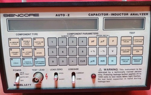 Sencore LC77 Auto-Z Kondensator-Induktivitätsanalysator mit Netzkabel - Bild 5 von 16