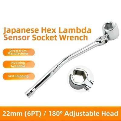 22 mm Lambdasondenschl��ssel 6 Punkt Sechskantkopf 180 Grad schwenkbar f��r LKW