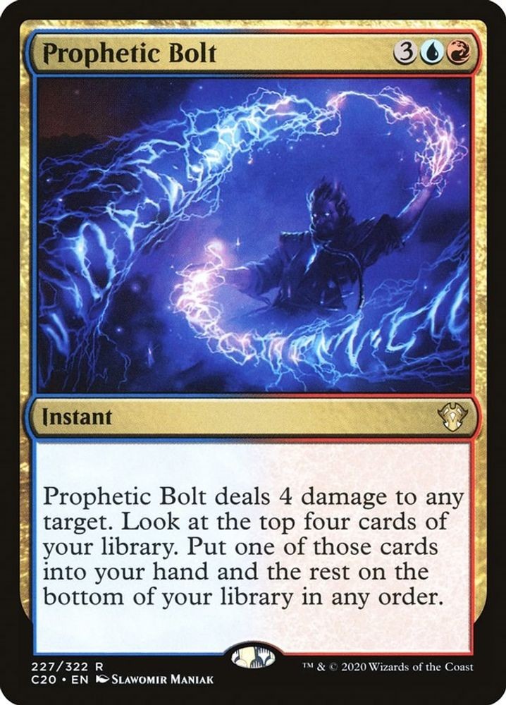 2020 Magic: The Gathering: Commander 2020 - Prophetic Bolt (#227, R, Near Mint)