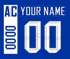 IIHF Team Slovakia Customized Number Kit For 2019 Blue Hockey Uniform