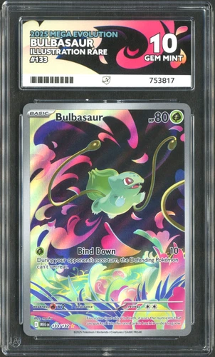 Pokemon TCG: Bulbasaur 133/132 Mega Evolution Illustration Rare Promo ACE 10