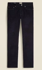 J Crew 484 Pants Mens 32x32 Navy Blue Slim Fit Corduroy Chino Preppy Zip New