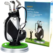 Jishi Golf Gifts for Men Golf Pen Holder Stocking Stuffers for Adults Men Golfer