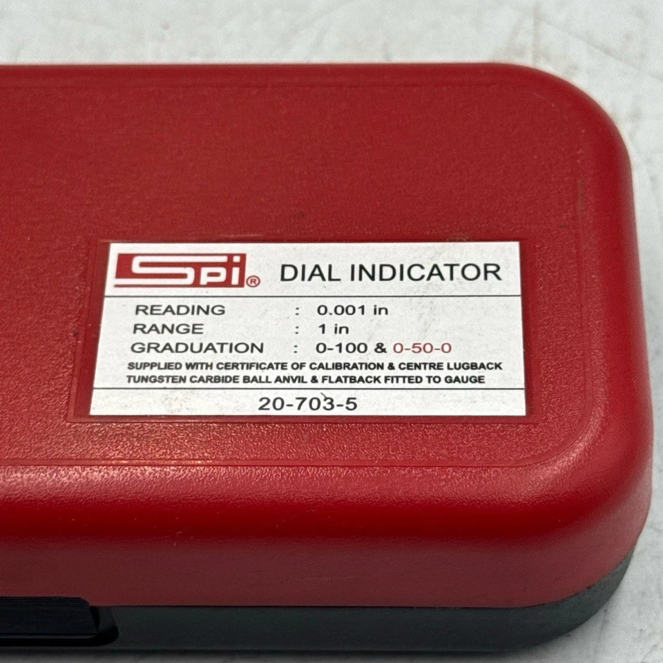 SPI 20-703-5 Standard Dial Indicator 1 Inch Range 0.001 Inch - Image 3 of 4