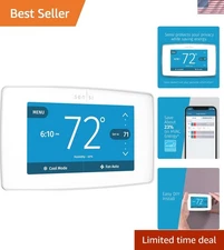 Sensi ST75W Smart Thermostat: Wi-Fi Enabled, Smart Maintenance Alerts, White