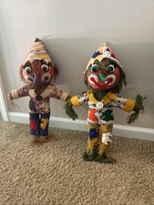 Vtg Scarecrow Toy Doll Needlework 24 Halloween Oz 1970s Bucilla Fall October