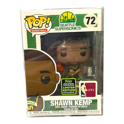 Funko Pop Shawn Kemp Seattle Super Sonic Spring 2020 Convention W/ Pop Protector