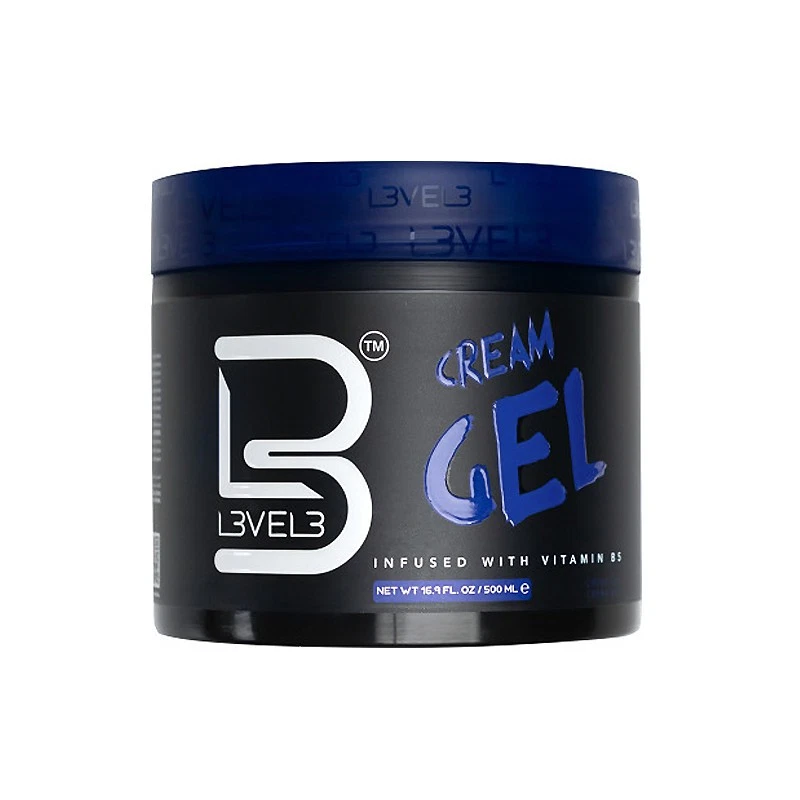 LEVEL3 Cream Gel 500ml Volumen, Glanz & flexibler Halt für perfektes Haarstyling