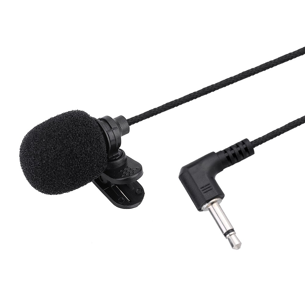 Mini Portable Clip-on Lapel Condenser Microphone Mic Hands-free 3.5mm TS Plug Fo