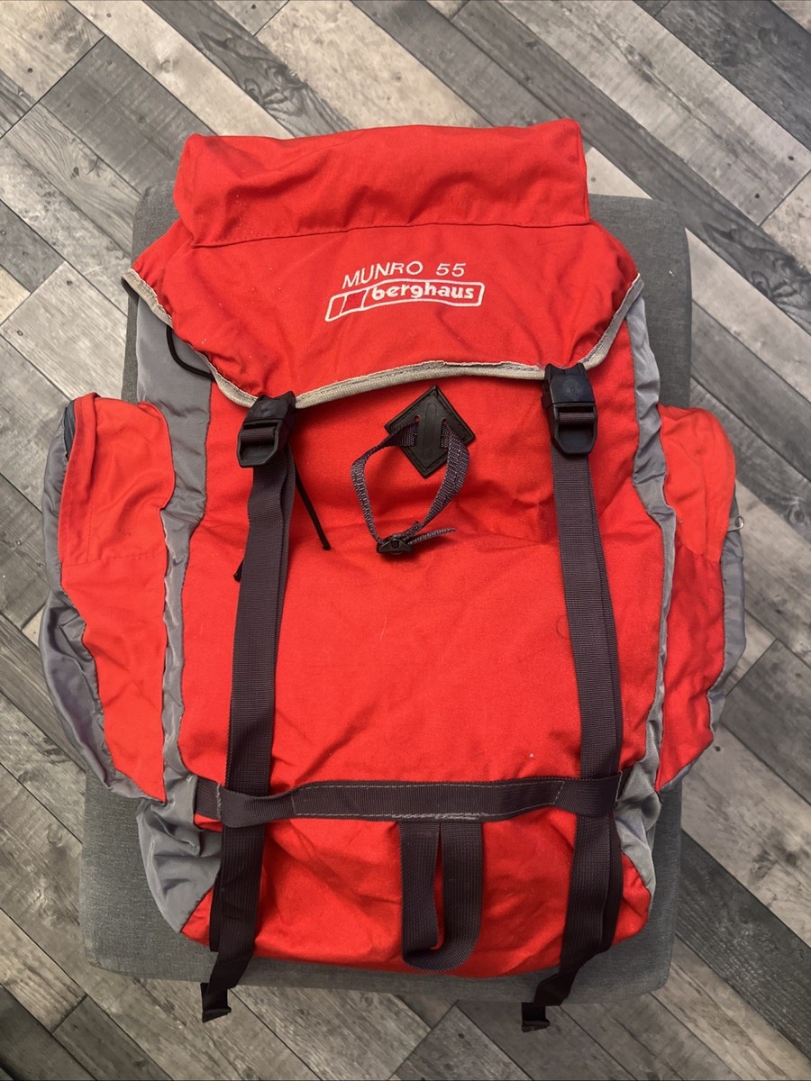 Berghaus Munro 55 Litre Day Sack Back Pack Unisex Red Vintage