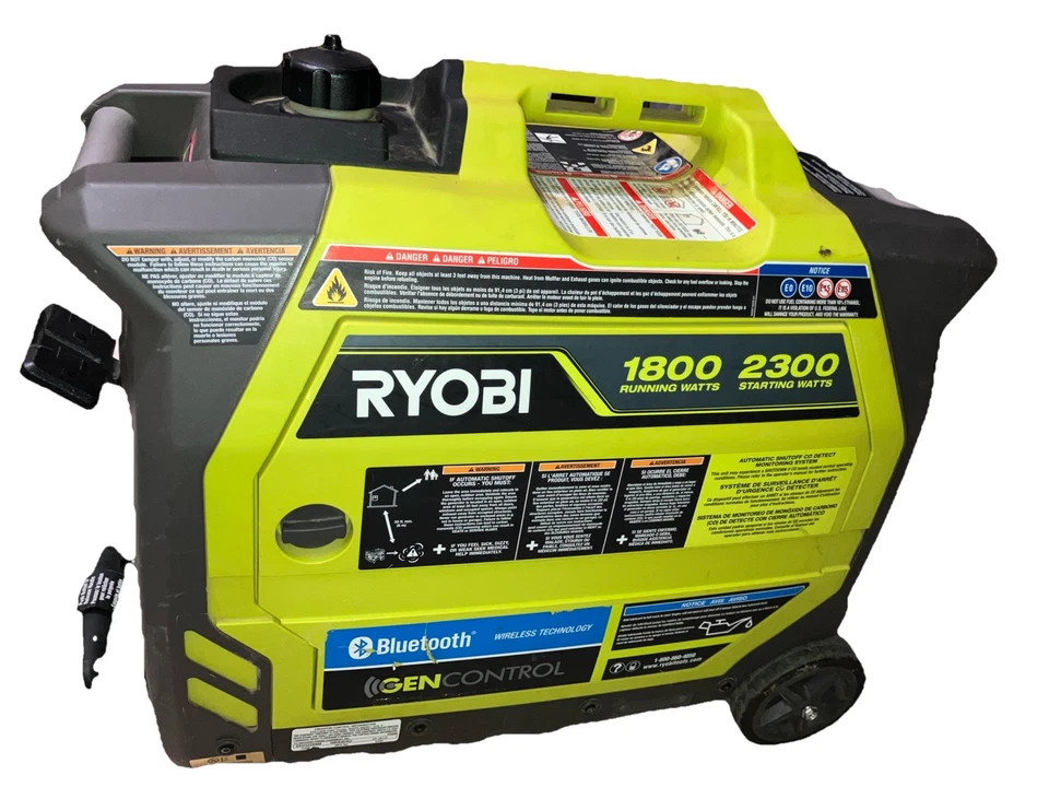 RYOBI 2,300-Watt Recoil Start Bluetooth Gasoline Powered Inverter Generator - Image 2 of 4
