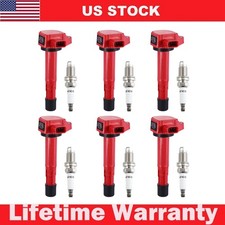 6pcs Ignition Coils Spark Plug Pack For 2000-2007 Honda Accord 3.0l V6 Uf400