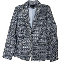House of Harlow 1960 Metallic Tweed Jacket Blazer Women's Small Business Casual