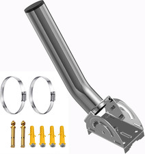 Antenna Mount - Universal 14" Adjustable J Pole Wall Bracket Kit for Outdoor W