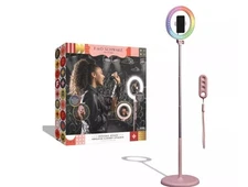 Social Star Selfie Light Stand w/ Remote & Dimmable LED Ring Light NEW°FREE SHIP