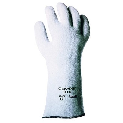 ActivArmr 104741 High Heat Gloves Size 10 Nitrile 14'' Gauntlet Light Gray
