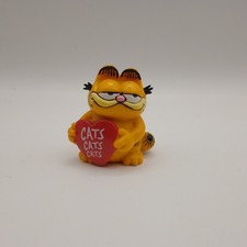 Vintage Garfield Holding Heart Bully West Germany 1984 Figure Toy 