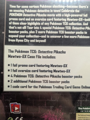 🇬🇧 Pokémon Detektiv Pikachu Mewtwo GX Case File VERGRIFFEN UK VERKÄUFER 🇬🇧 - Bild 4 von 5
