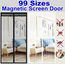 Magnetic Screen Door Mesh Curtain Durable Heavy Duty Mosquito Net Bug Hands Free