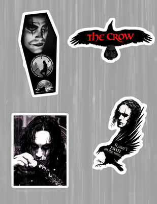The Crow 90's Movie 4pc Sticker Pack