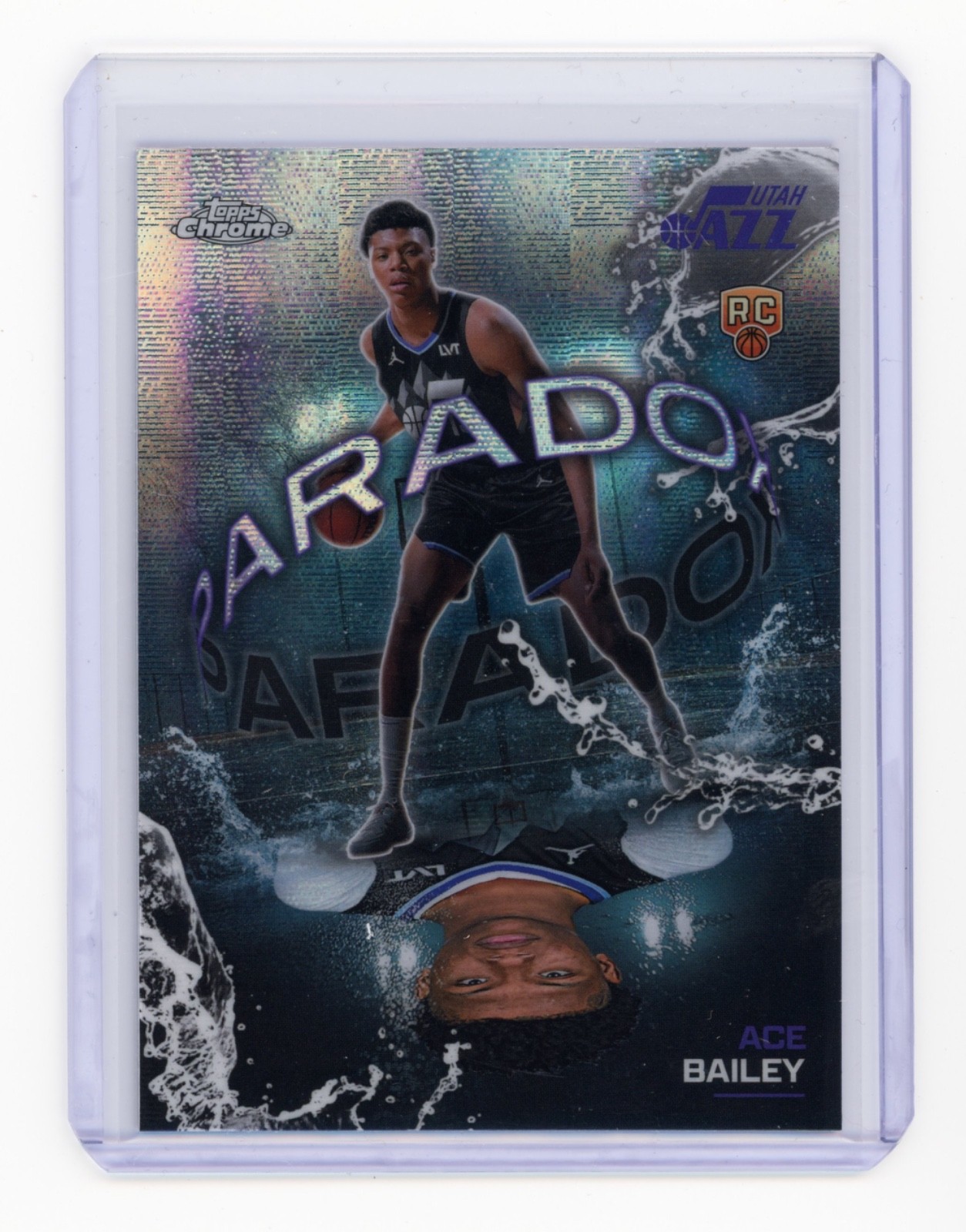2025 Topps Chrome Basketball Ace Bailey RC Paradox PX-25 SSP Utah Jazz Case Hit
