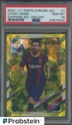 2020-21 Topps Chrome UCL Soccer Sapphire Yellow #1 Lionel Messi 7/99 PSA 10