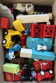 250 Piece LEGO Duplo lot Disney Frozen Elsa Winnie the Pooh Princess Vehicles