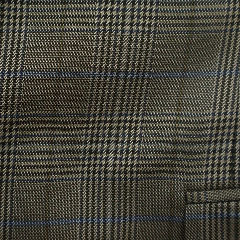 Canali Sport Coat Men's 42 Brown Plaid Wool Silk Blazer Made in Italy Tailored - Image 3 of 4