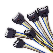 6 PCS Car Ignition Coil Connector, DJ7042B-2.2-21 4-Way Low-Frequency Female 