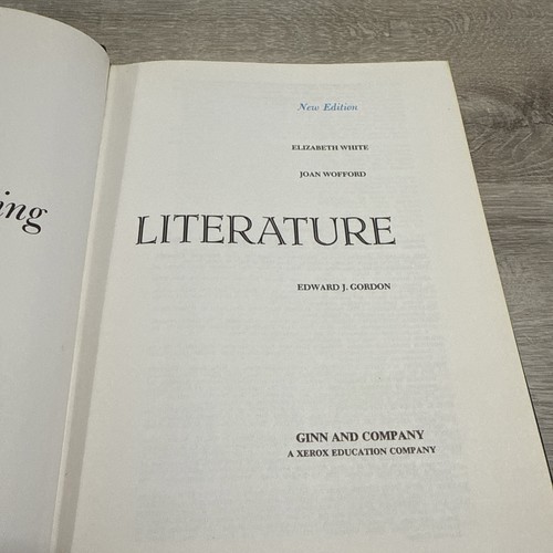 Understanding Literature Hardcover Textbook 1975 Ginn & Co. White Wofford Gordon - Foto 4 di 4