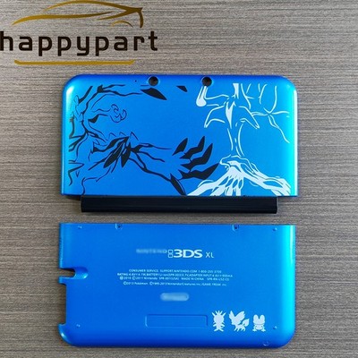 for 2015 Nintendo 3DS XL Shell Top Bottom Pokemon Blue Replacement Housing Cover