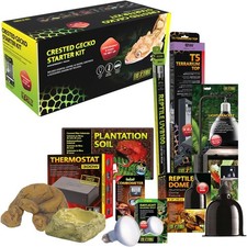 EXO TERRA CRESTED GECKO TERRARIUM ACCESSORY KIT ALL IN ONE CRESTED GECKO SETUP