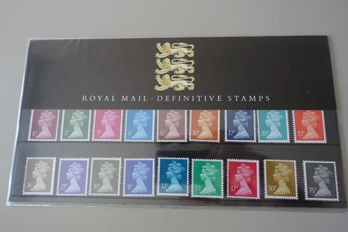 GB Royal Mail 1p-75p Machin Definitive Presentation Pack 24 Free UK P&P