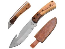 Old Ram Handmade Full Tang Skinner Knife With Real Leather Sheath