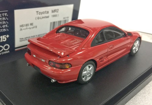 po Hi Story HS185RE Toyota MR2 G Limited SW20 1993 Red 1:43 scale model car - Picture 4 of 5