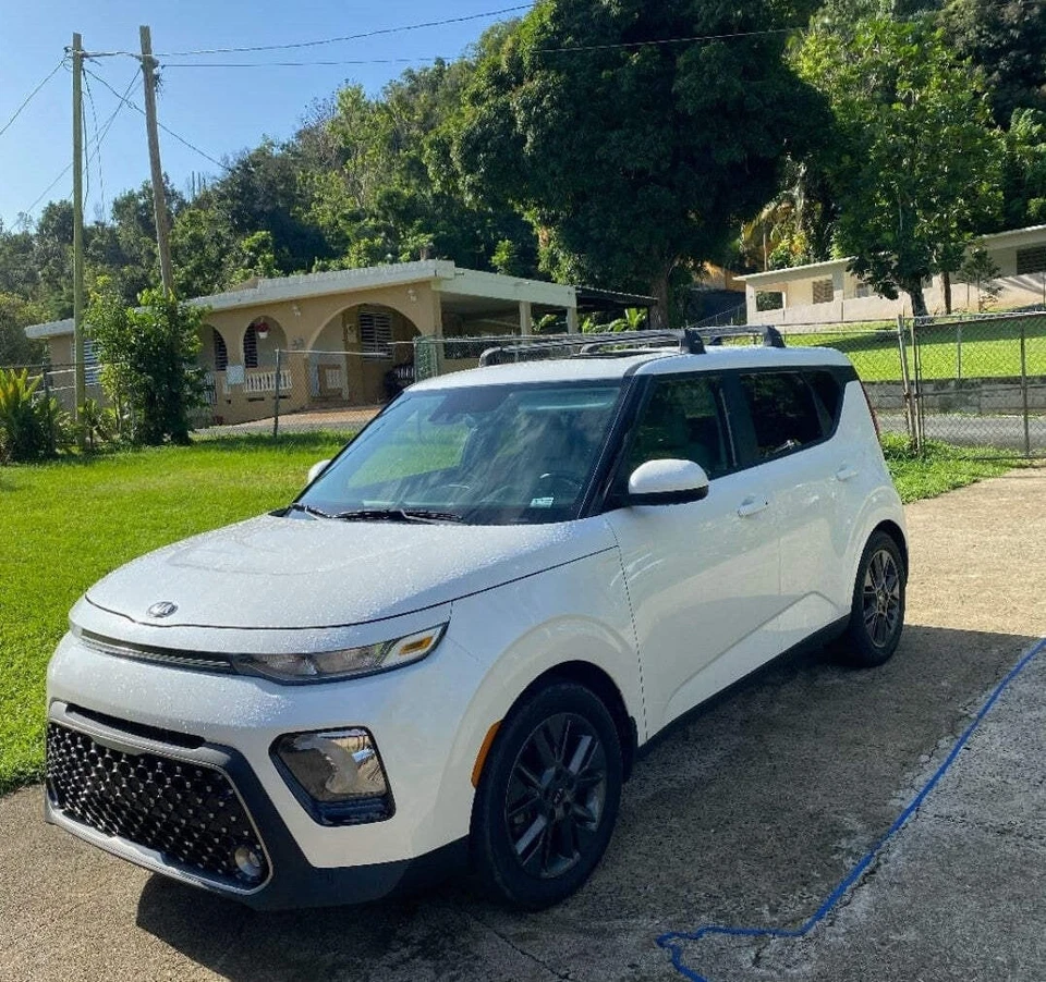 Barras transversales de techo para Kia Soul 2011-2019 punto fijo negro Foto 3 de 4