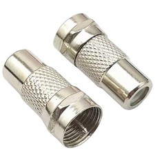 2Pack RCA to Coaxial Adapter F-Type Male to RCA Female Adapter for Atari 2600 TV